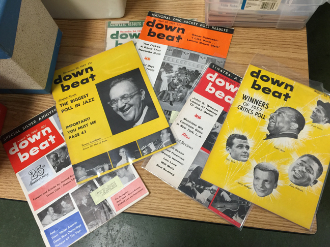 vintage downbeat mags
